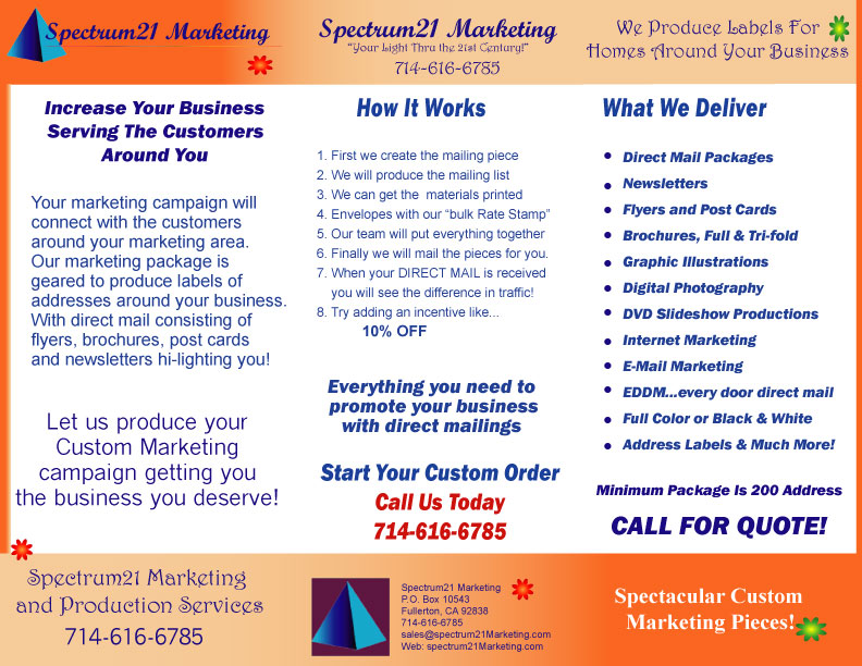 Custom Marketing Post Card by Spectrum21 Marketing